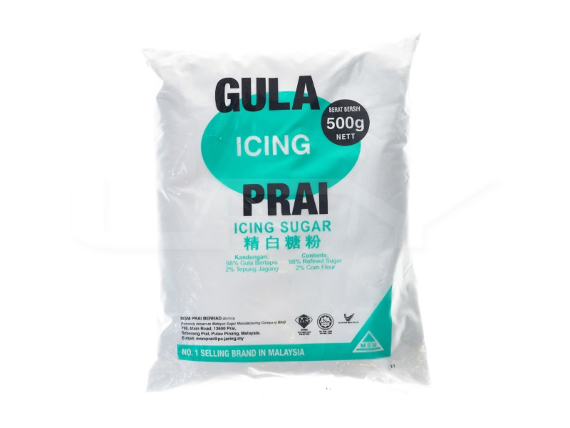 Gula Icing Prai/ Icing Sugar/ 精白糖粉 500gm